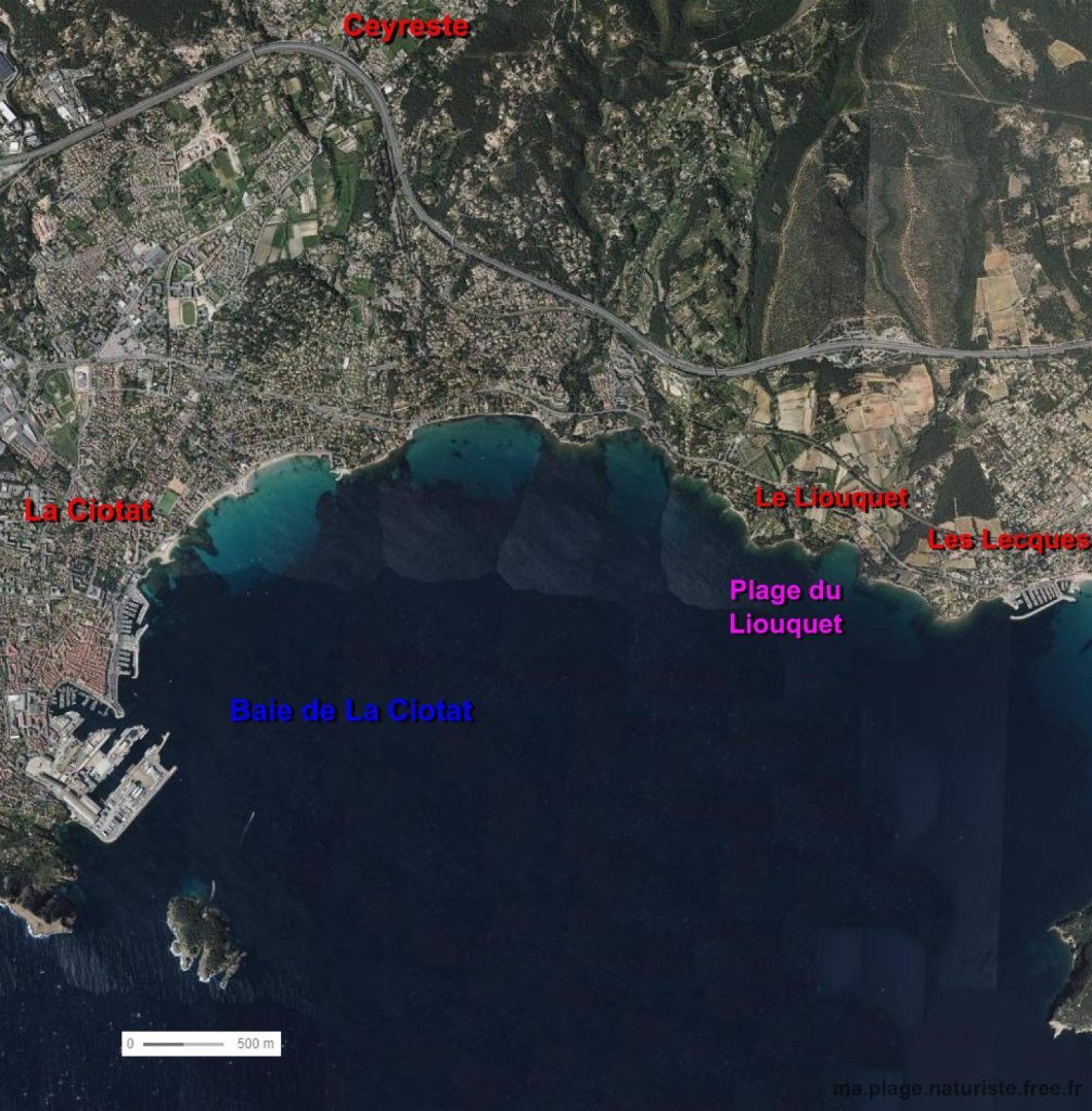 La Ciotat - Les plages naturistes de France